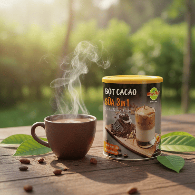 Cách Pha Cacao 3in1 Hùng Phát Nóng Và Lạnh Đúng Điệu Cho Cả Gia Đình