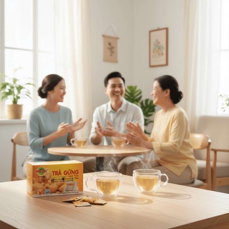 TRÀ GỪNG HÒA TAN XUẤT HIỆN Ở ĐÂU TRONG ĐỜI SỐNG GIA ĐÌNH VIỆT?