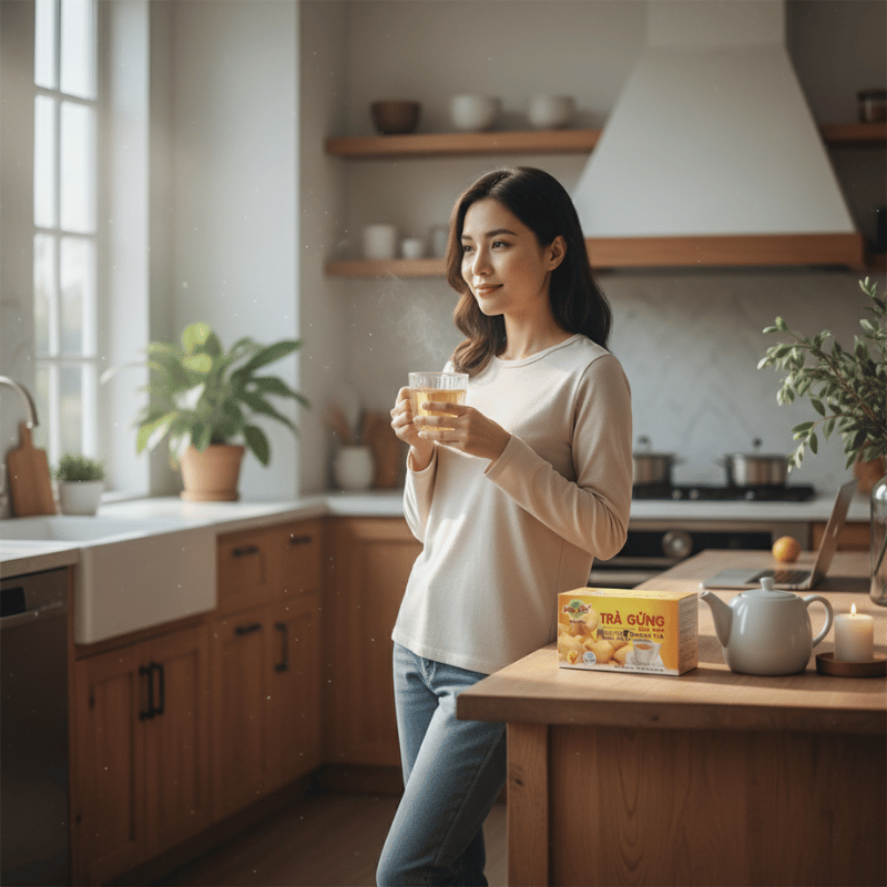 Buổi Sáng Bận Rộn Và Một Ly Trà Gừng Pha Nhanh
