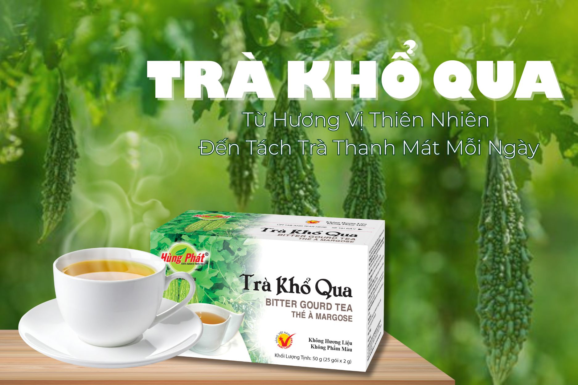 Trà Khổ Qua Hùng Phát – Từ Hương Vị Thiên Nhiên Đến Tách Trà Thanh Mát Mỗi Ngày