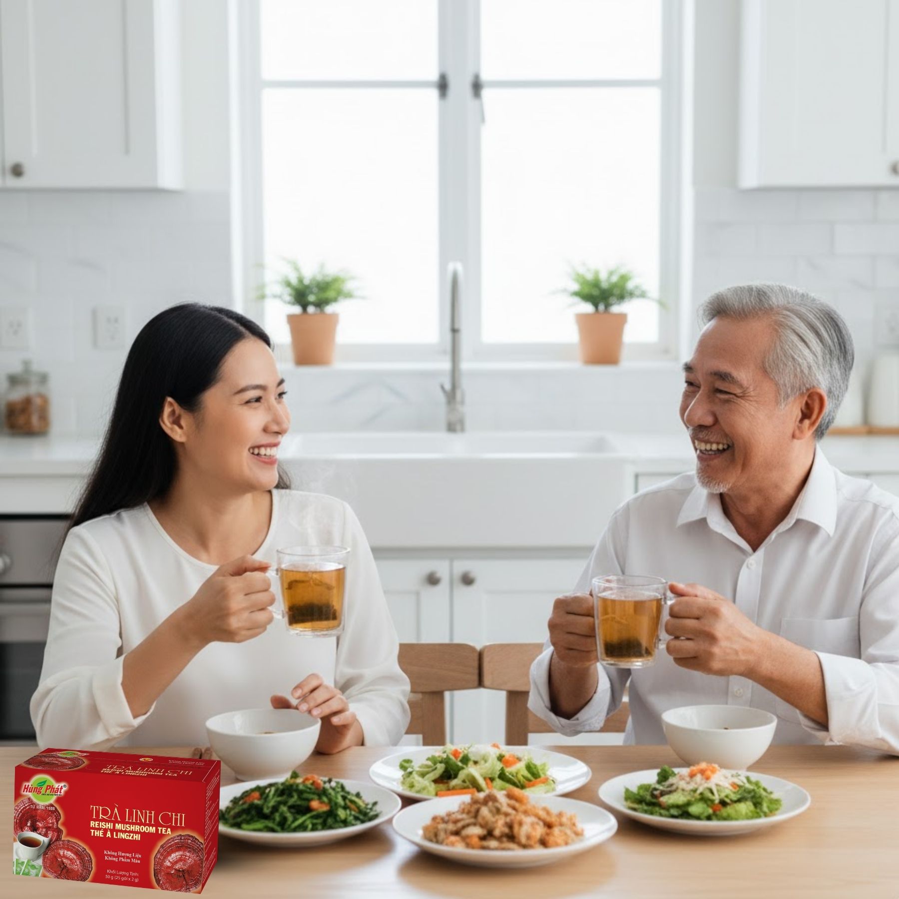 Trà Linh Chi Và Khoảnh Khắc Gia Đình – Khi Hương Trà Gắn Kết Những Tâm Hồn