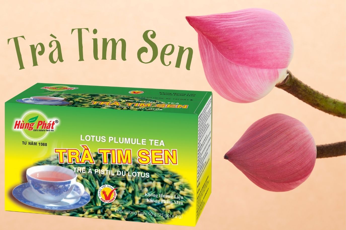 Hai Sắc Thái Của Sự An Nhiên – Trà Tim Sen Và Trà Tim Sen Linh Chi Hùng Phát