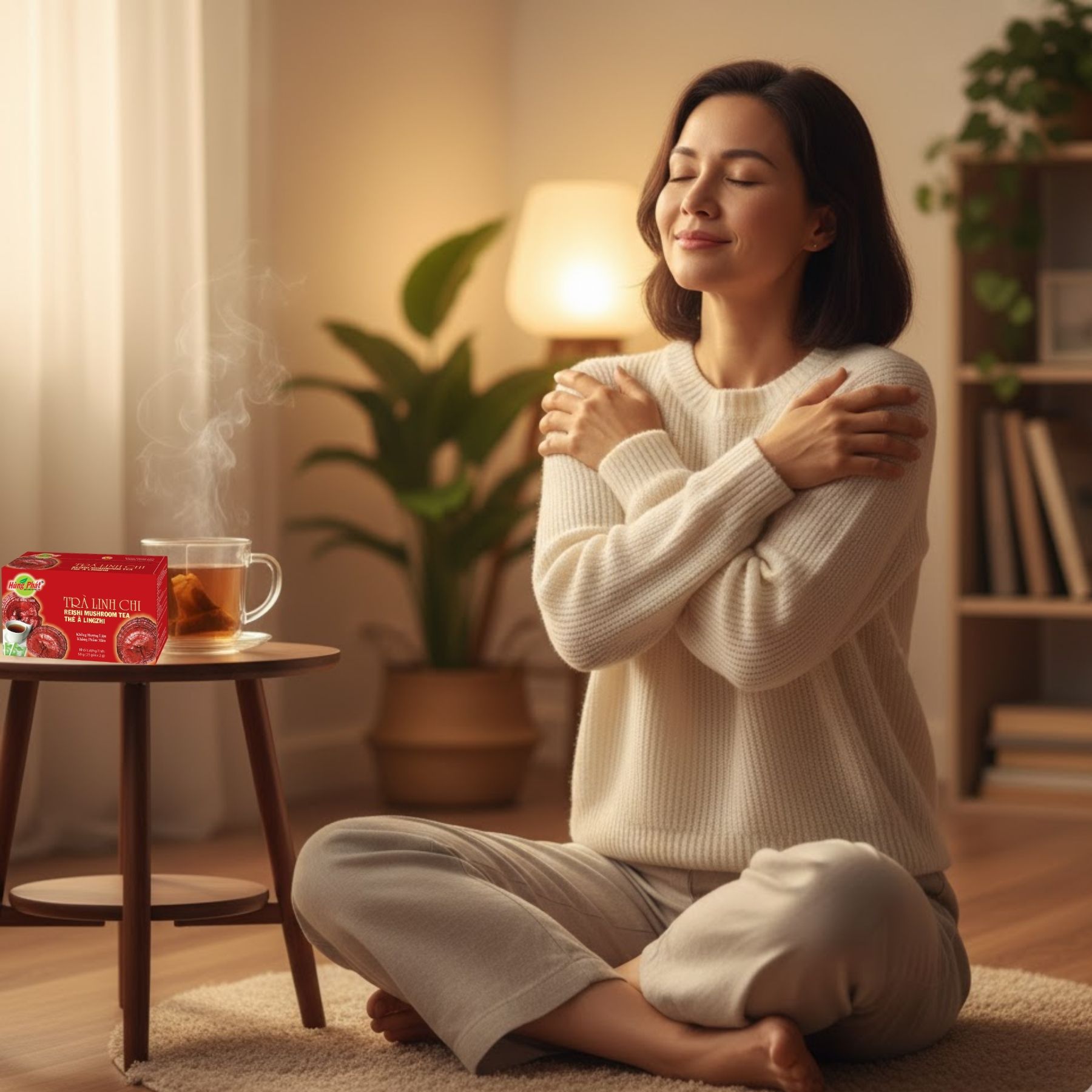 Trà Linh Chi Và Nghệ Thuật Sống Chậm – Một Tách Trà, Một Nhịp Thở