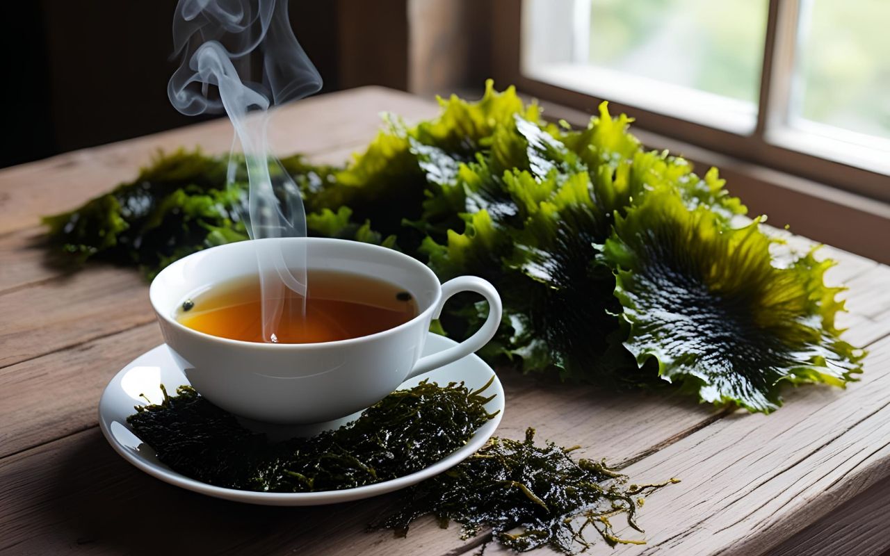 Trà rong biển trị táo bón và cải thiện tiêu hóa