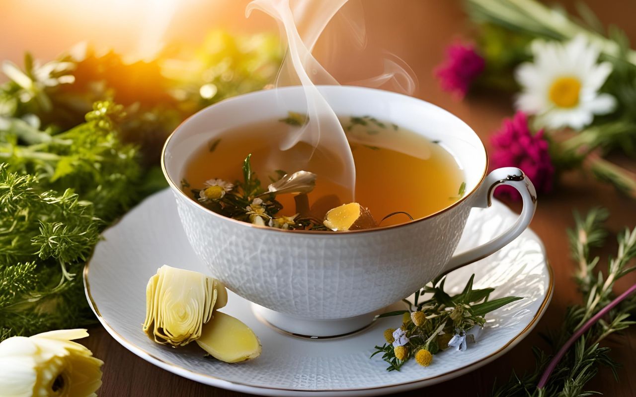 Kết hợp trà thảo mộc với mật ong