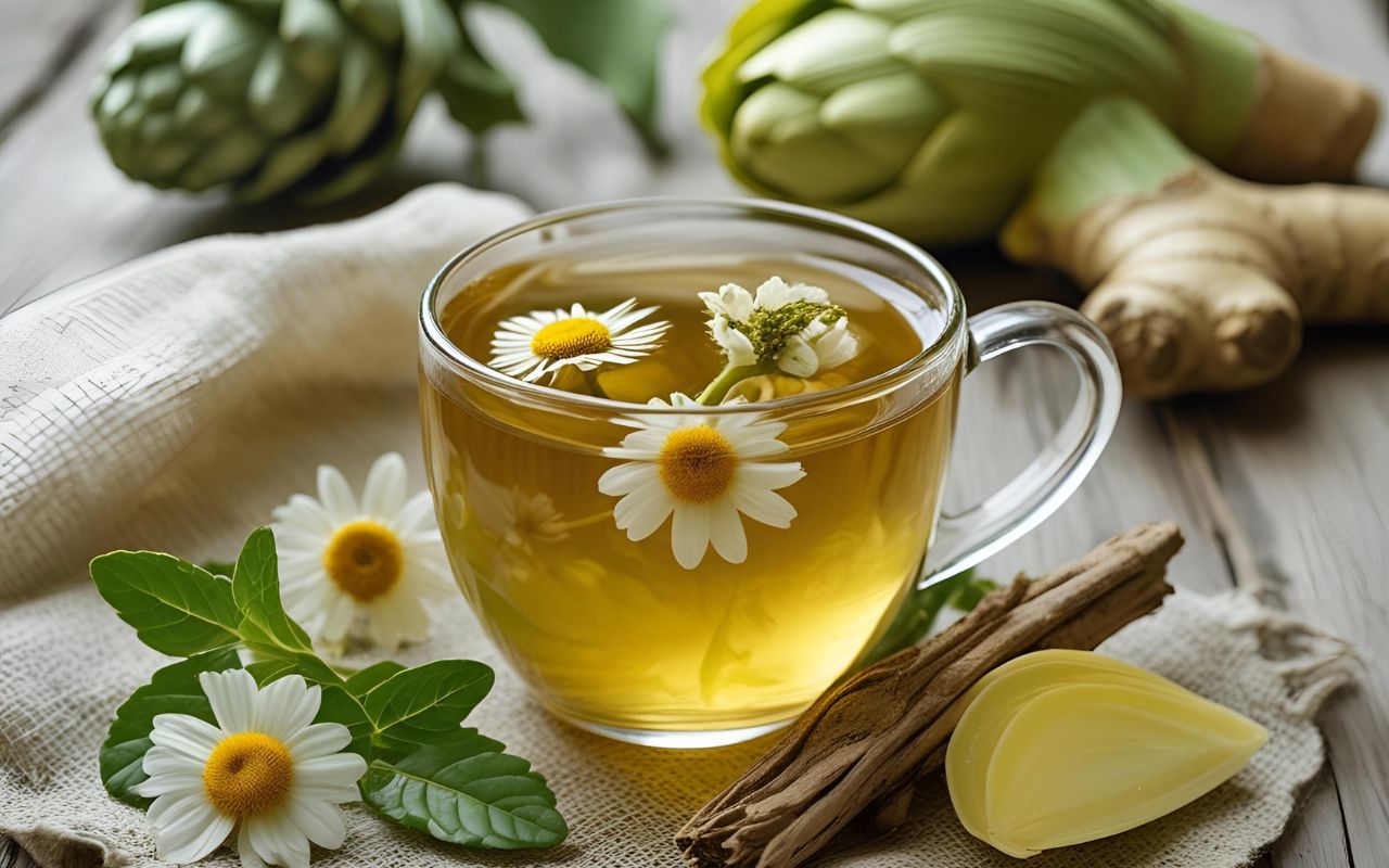  Trà thảo mộc trong chế độ ăn thực dưỡng