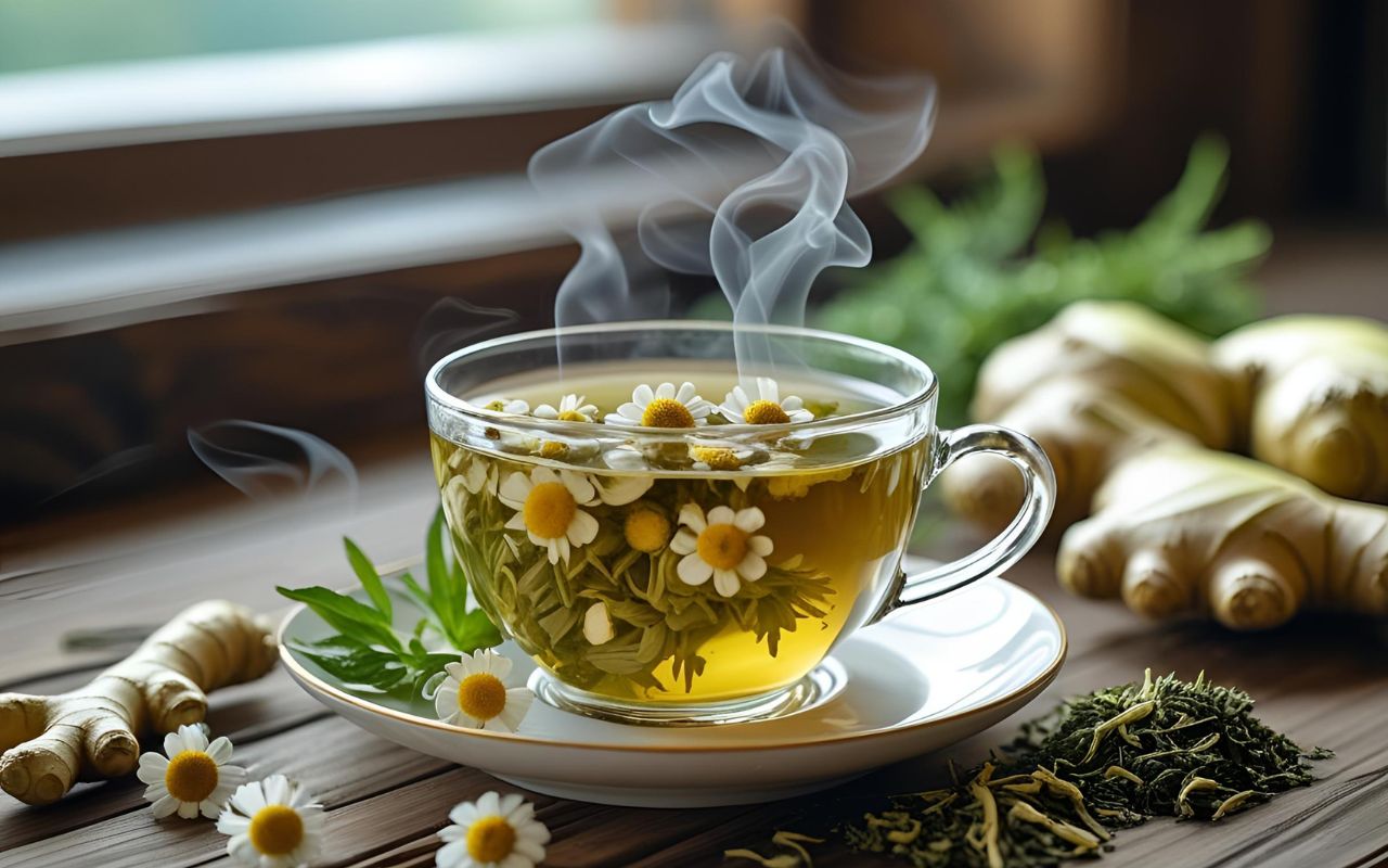 Trà thảo mộc trong thực đơn giảm cân