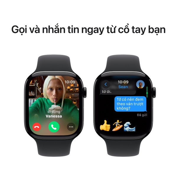 Apple Watch Series 10 46mm (GPS) Viền Nhôm Dây Cao Su Size S/M | Chính hãng Apple Việt Nam