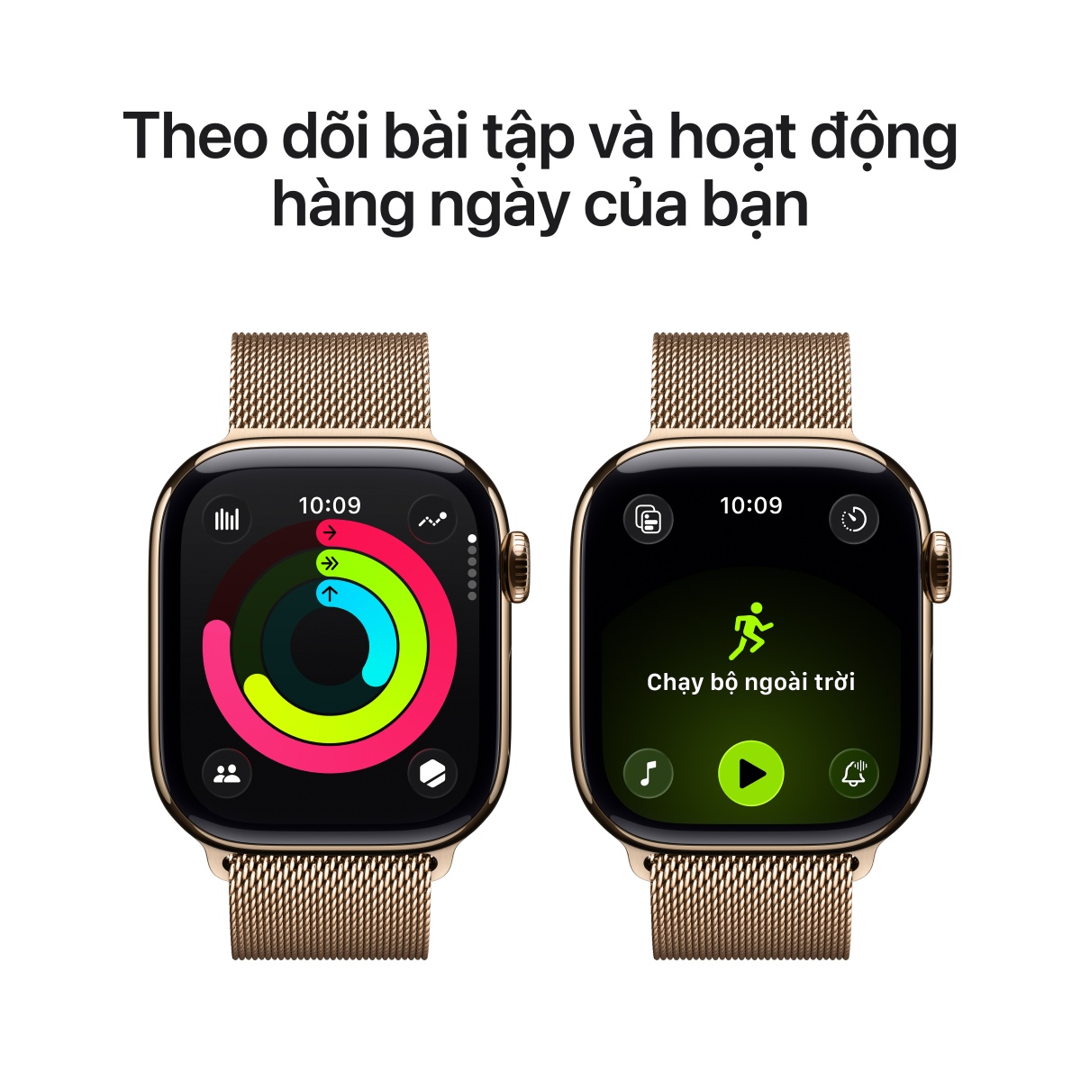 Apple Watch Series 11 42mm (5G) Viền Titan Dây Thép Size S/M | Chính hãng Apple Việt Nam