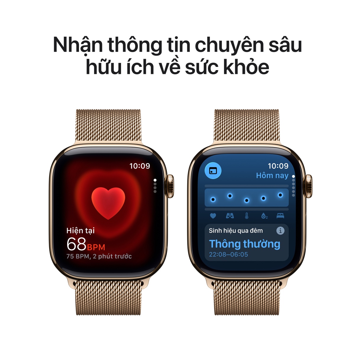 Apple Watch Series 11 42mm (5G) Viền Titan Dây Thép Size S/M | Chính hãng Apple Việt Nam