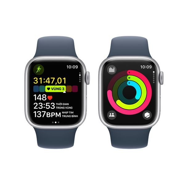 Apple Watch Series 9 41mm (4G) viền nhôm dây cao su | Chính hãng Apple Việt Nam