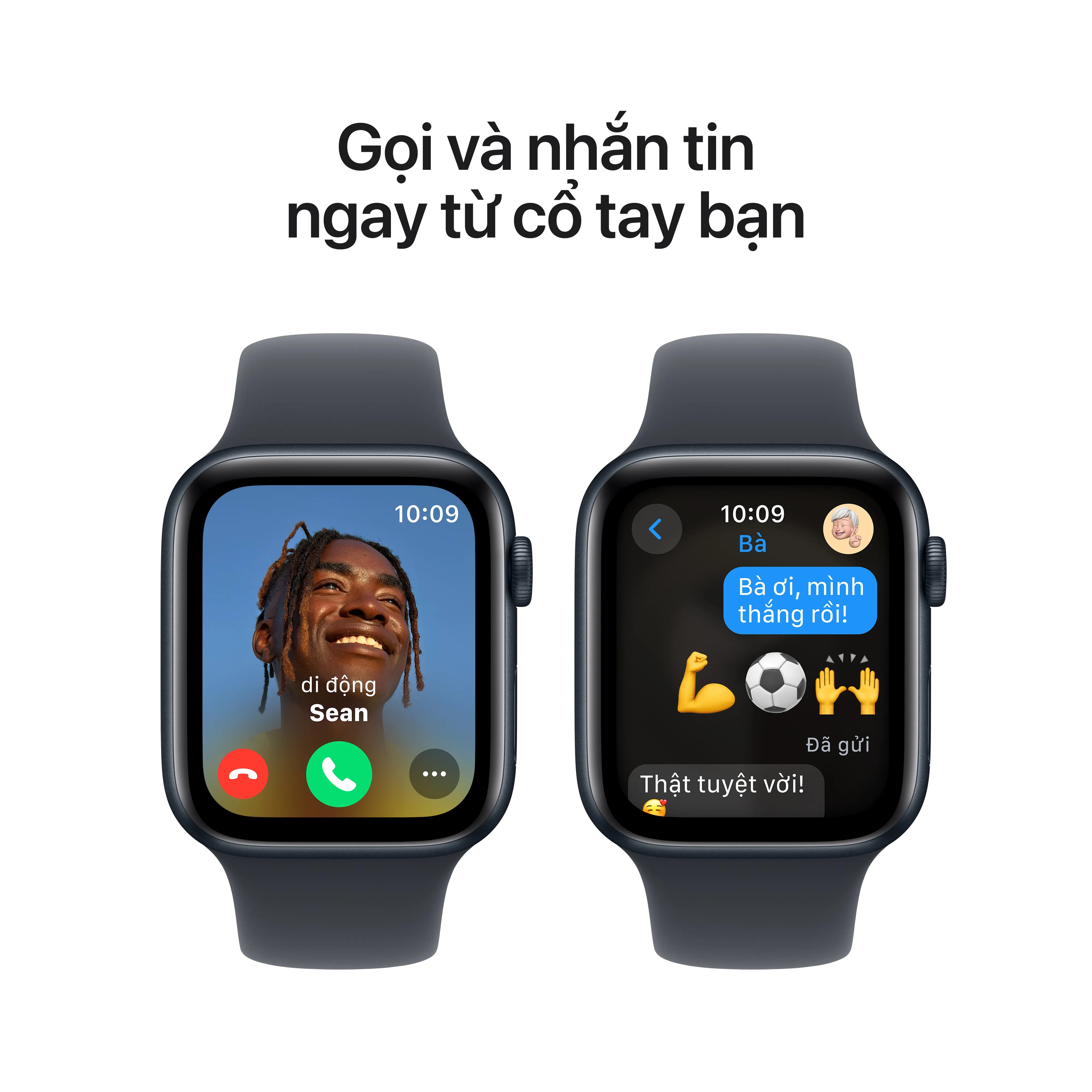 Apple Watch SE 2 2024 44mm (GPS) Viền Nhôm Dây Cao Su | Chính hãng Apple Việt Nam