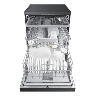 Máy rửa bát Bespoke DW60CB750FAPSV với hệ thống rửa xoáy kép Water Jet Clean™