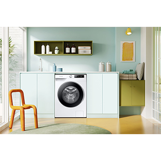 Máy giặt thông minh AI Ecobubble™ với Ngăn giặt xả tự động, 9kg; WW90T634DLE/SV