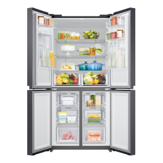 RF4000TM French Door Refrigerators with Non-Plumbing Water Dispenser RF48A4010B4/SV