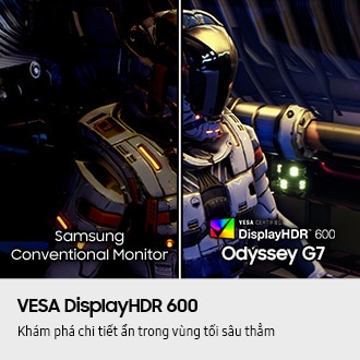 40" Odyssey G7 G75F WUHD 180Hz Màn hình Gaming