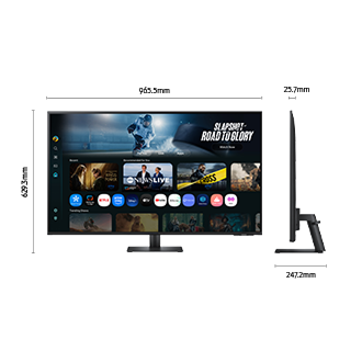 43" Smart Monitor M7 M70F (Black) 4K Samsung Vision AI