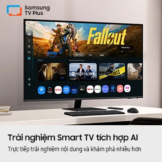 43" Smart Monitor M7 M70F (Black) 4K Samsung Vision AI