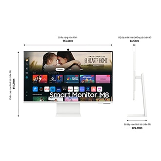 Màn Hình Thông Minh 32 inch M8 M80D UHD LS32DM801UEXXV