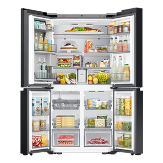 BESPOKE RF9000 T style French Door Refrigerators with 32” Family Hub