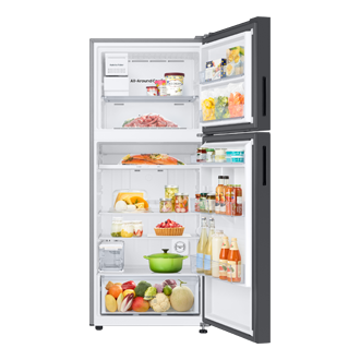 Tủ Lạnh Bespoke Ngăn Đông Trên với Đông Mềm Linh Hoạt 4 Chế Độ Optimal Fresh+ màu Trắng Thạch Anh, 385L