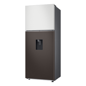 Tủ Lạnh Bespoke Ngăn Đông Trên với Đông Mềm Linh Hoạt 4 Chế Độ Optimal Fresh+ màu Trắng Thạch Anh/Nâu Ánh Than, 382L