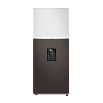 Tủ Lạnh Bespoke Ngăn Đông Trên với Đông Mềm Linh Hoạt 4 Chế Độ Optimal Fresh+ màu Trắng Thạch Anh/Nâu Ánh Than, 382L