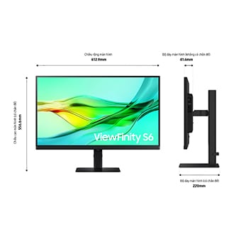 Màn hình 27 inch ViewFinity S6 S60UD QHD LS27D604UAEXXV