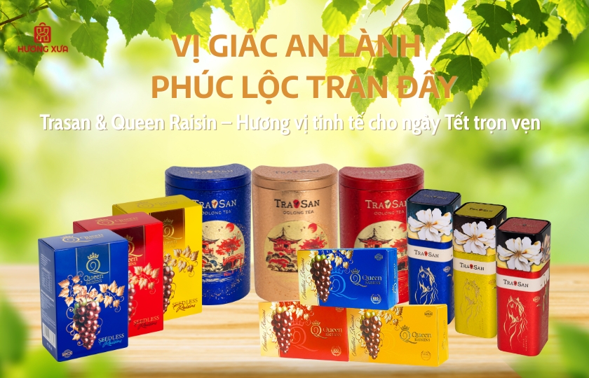 Trasan – Kéffa – Queen Raisin: Bộ Quà Tết An Lành 2026