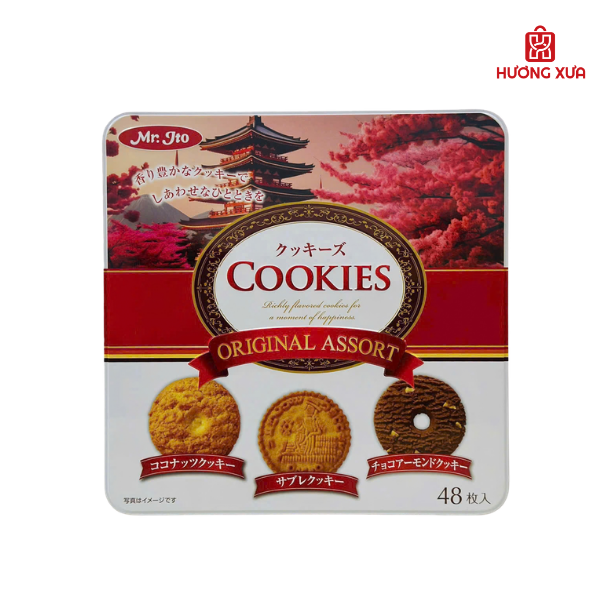 Bánh Ito Cookies Original Assort Hộp Sắt 453.9g 