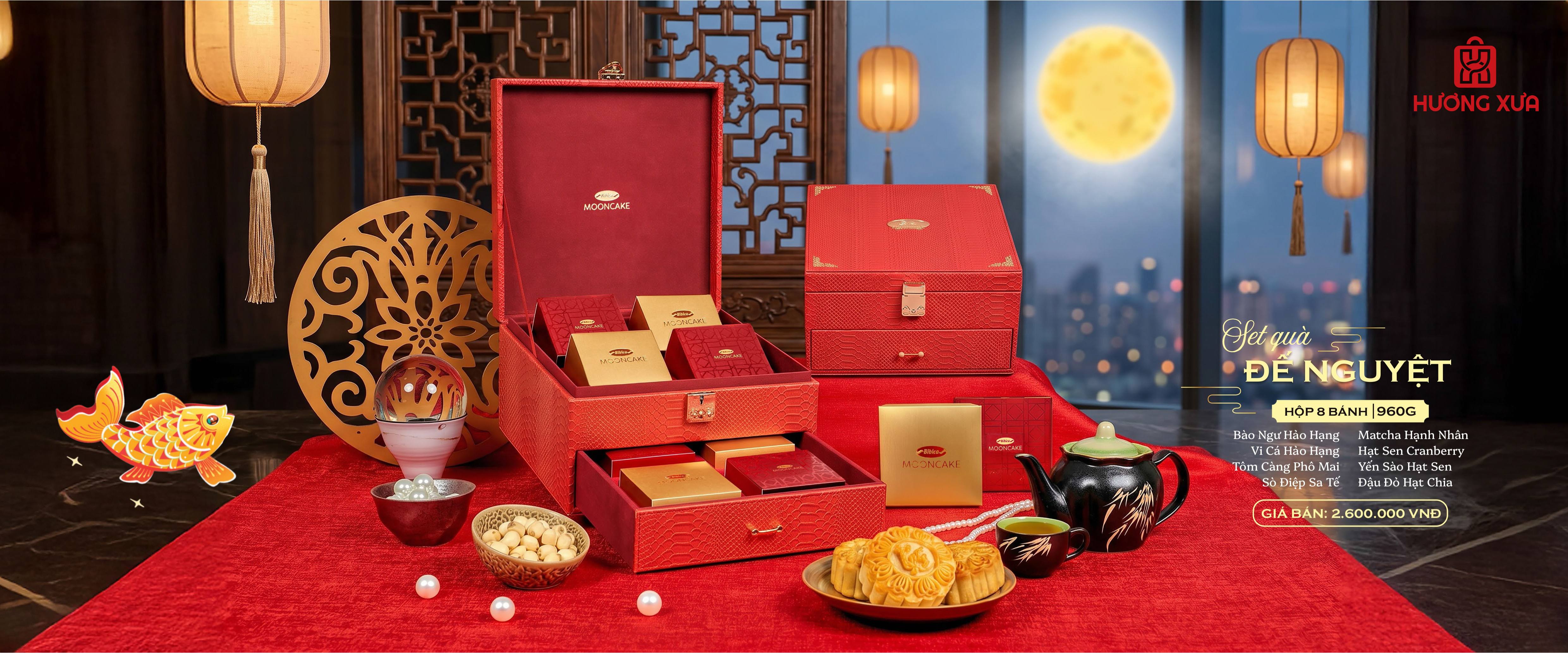 Bánh Trung Thu Bibica 2026 Hộp Đế Nguyệt 