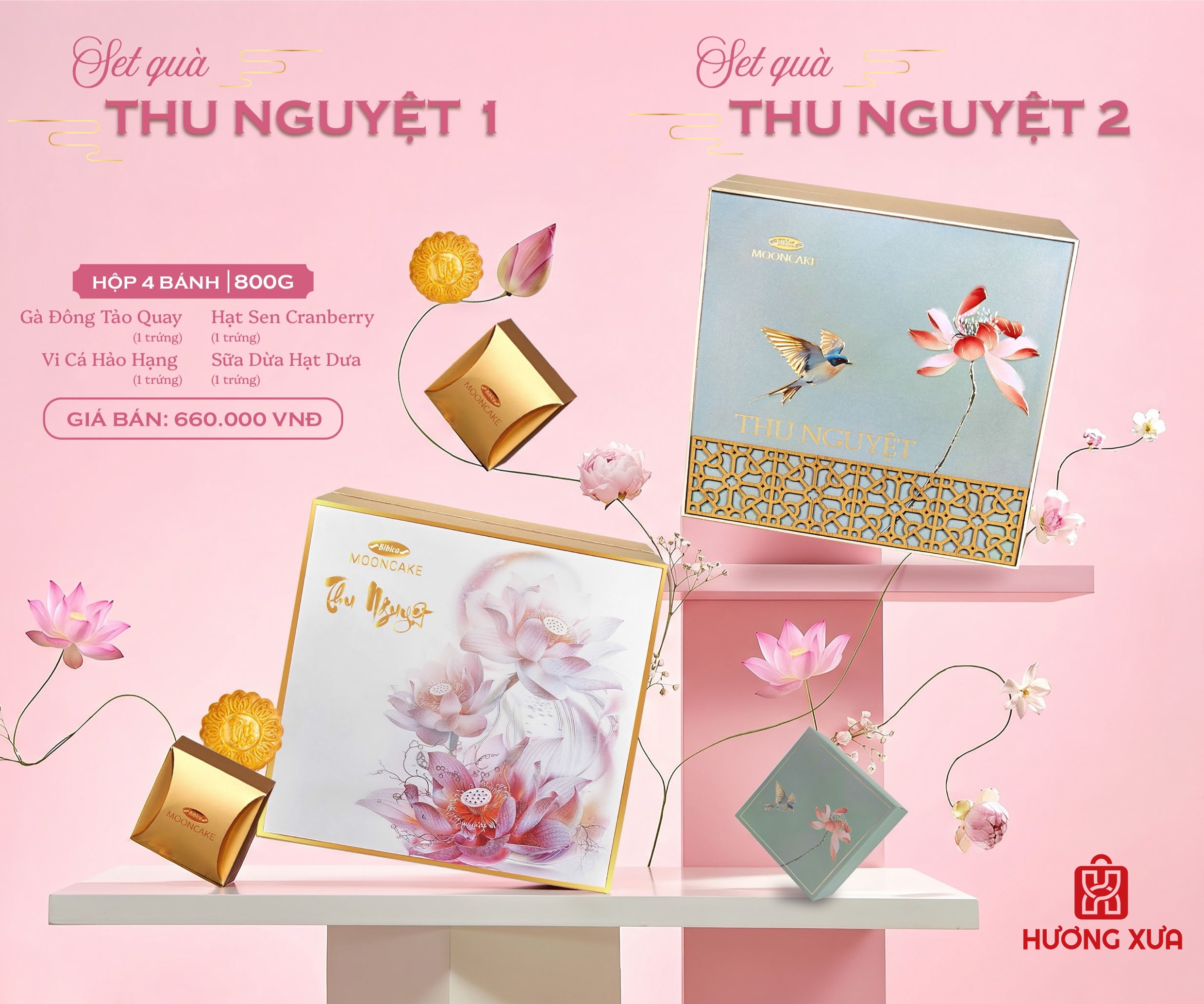 Bánh Trung Thu Bibica 2026 Hộp Thu Nguyệt 1
