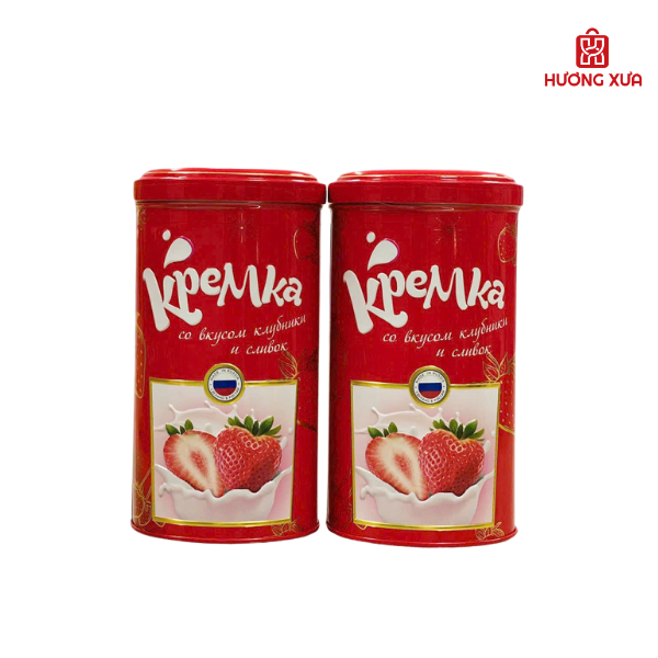 Kẹo cứng caramen hương kem dâu Caramel Hard Candy Kremka 123g