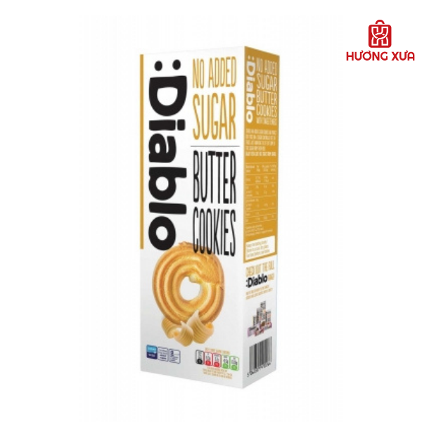 Bánh Cookies Bơ Mềm Không Thêm Đường Diablo 130g