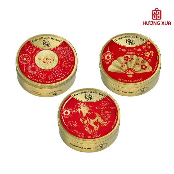 Kẹo trái cây Đức Cavendish & Harvey 175g / 200g - Phiên bản Xuân 