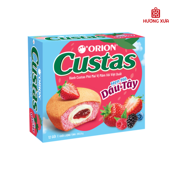 Bánh Custas Phô Mai Vị Mâm Xôi Việt Quất Hộp 282,6g 