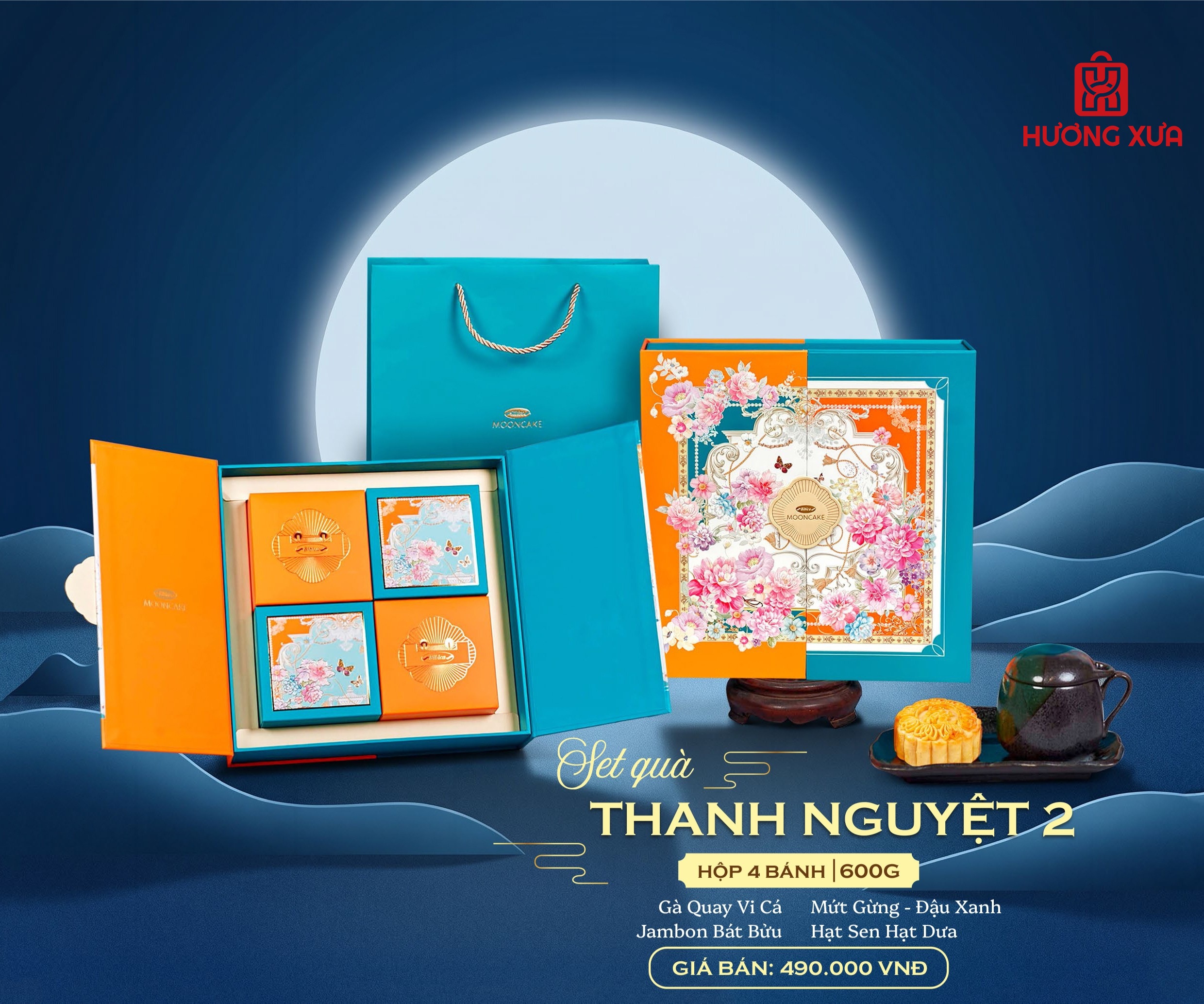 Bánh Trung Thu Bibica 2026 Hộp Thanh Nguyệt 2 