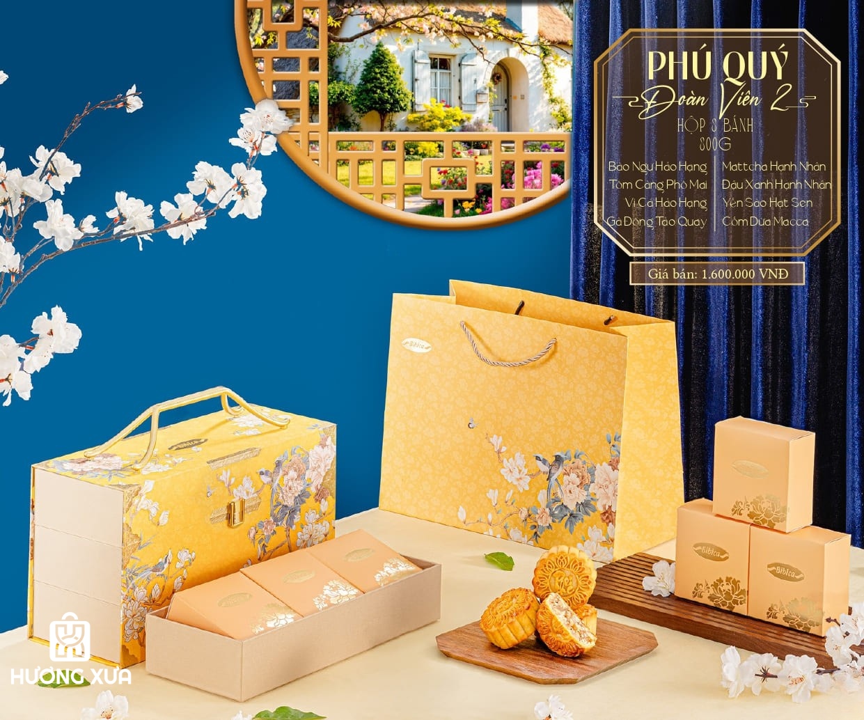 Bánh Trung Thu Bibica 2025 Hộp Phú Quý Đoàn Viên 2