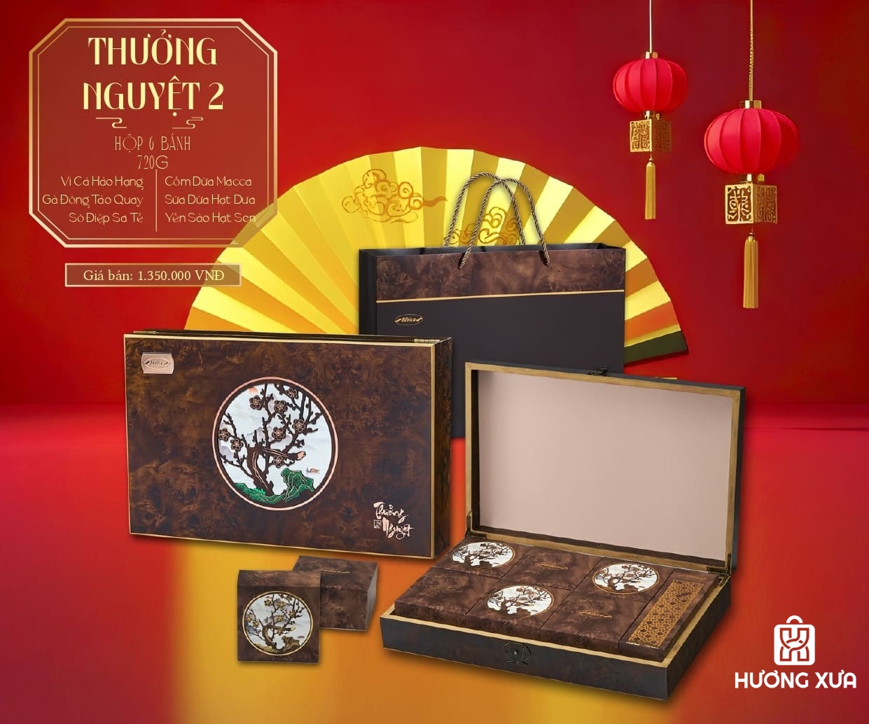 Bánh Trung Thu Bibica 2025 Hộp Thưởng Nguyệt 2