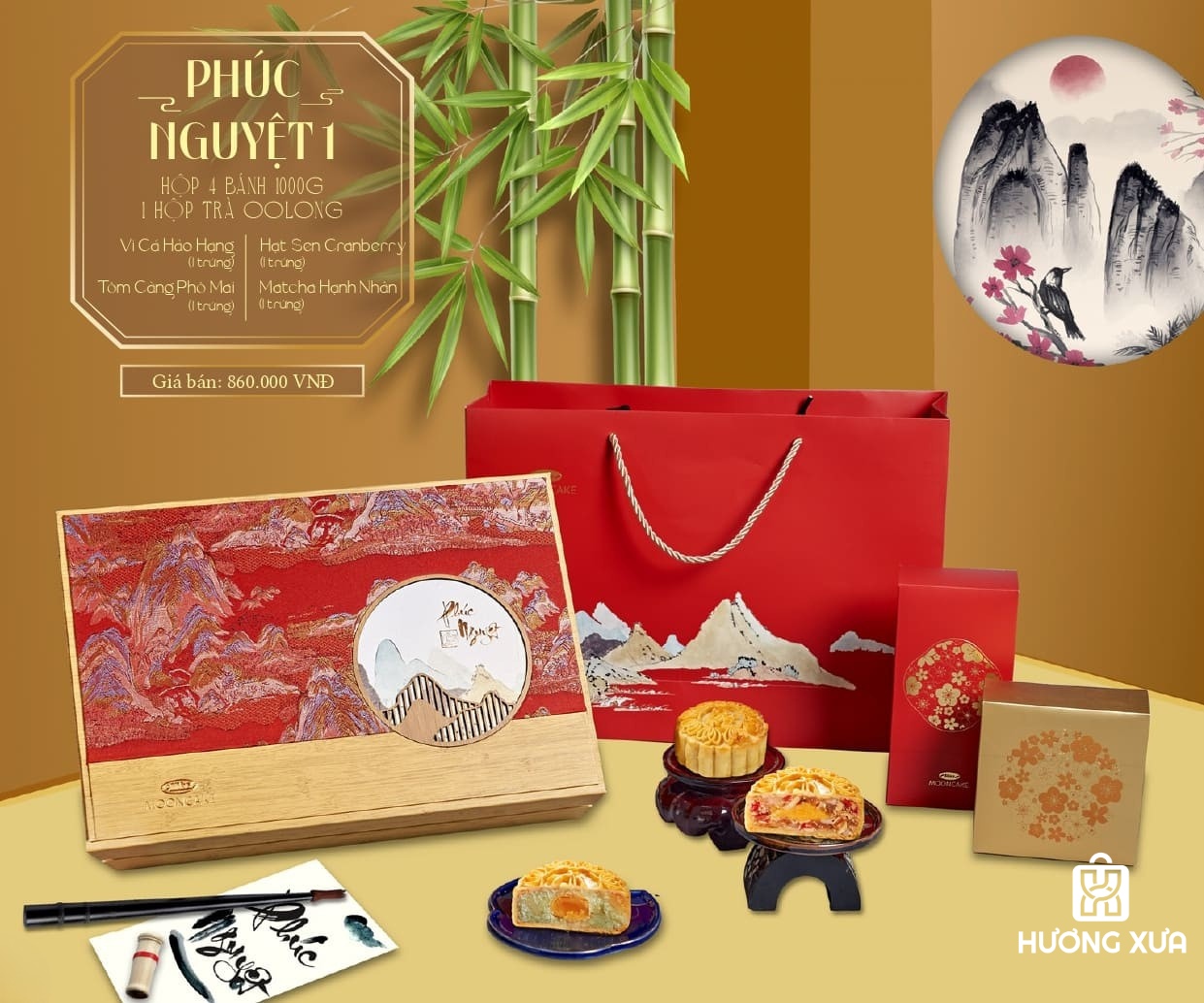Bánh Trung Thu Bibica 2025 Hộp Phúc Nguyệt 1