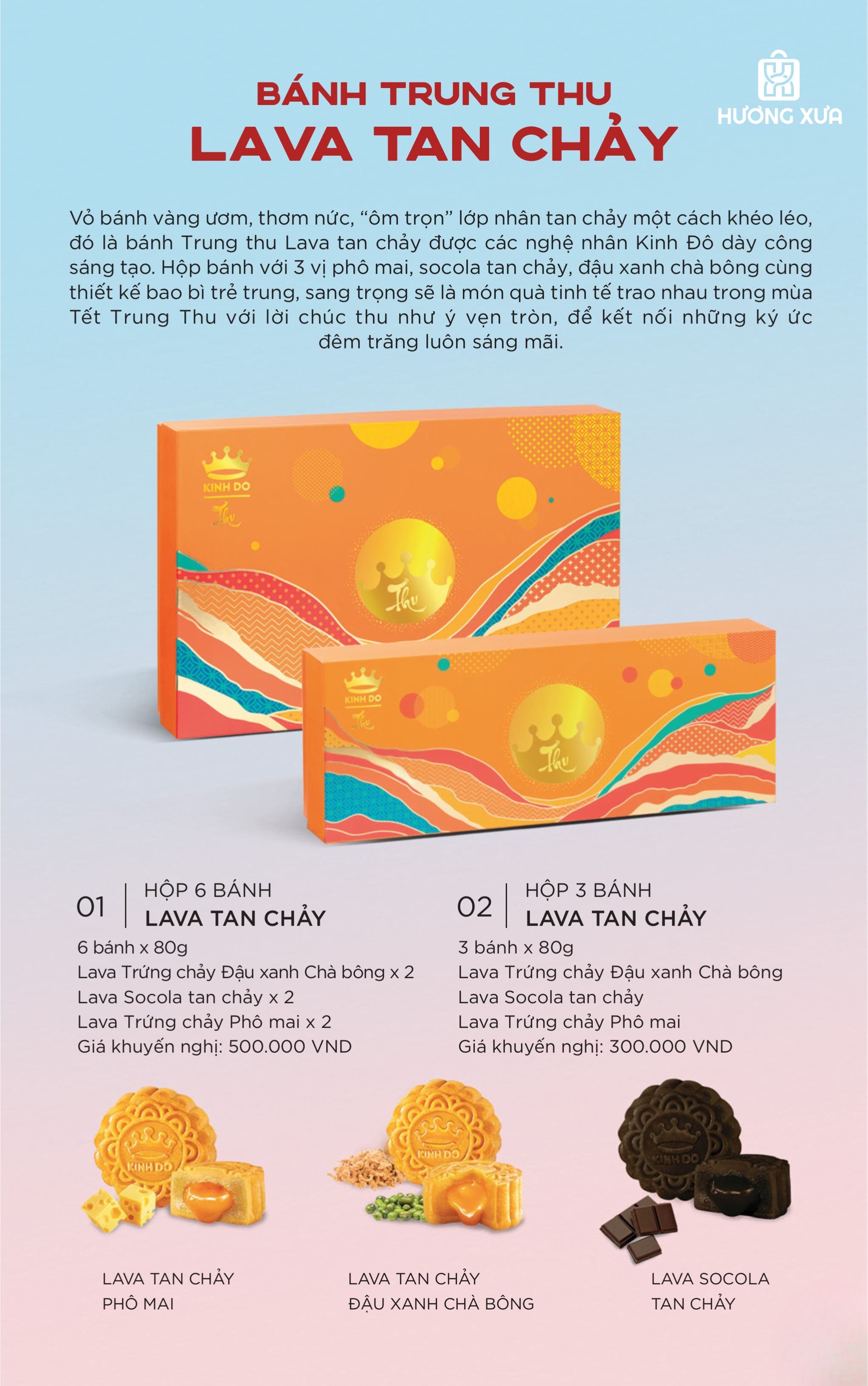 Bánh Trung Thu Kinh Đô Hộp Lava Tan Chảy 6 Bánh