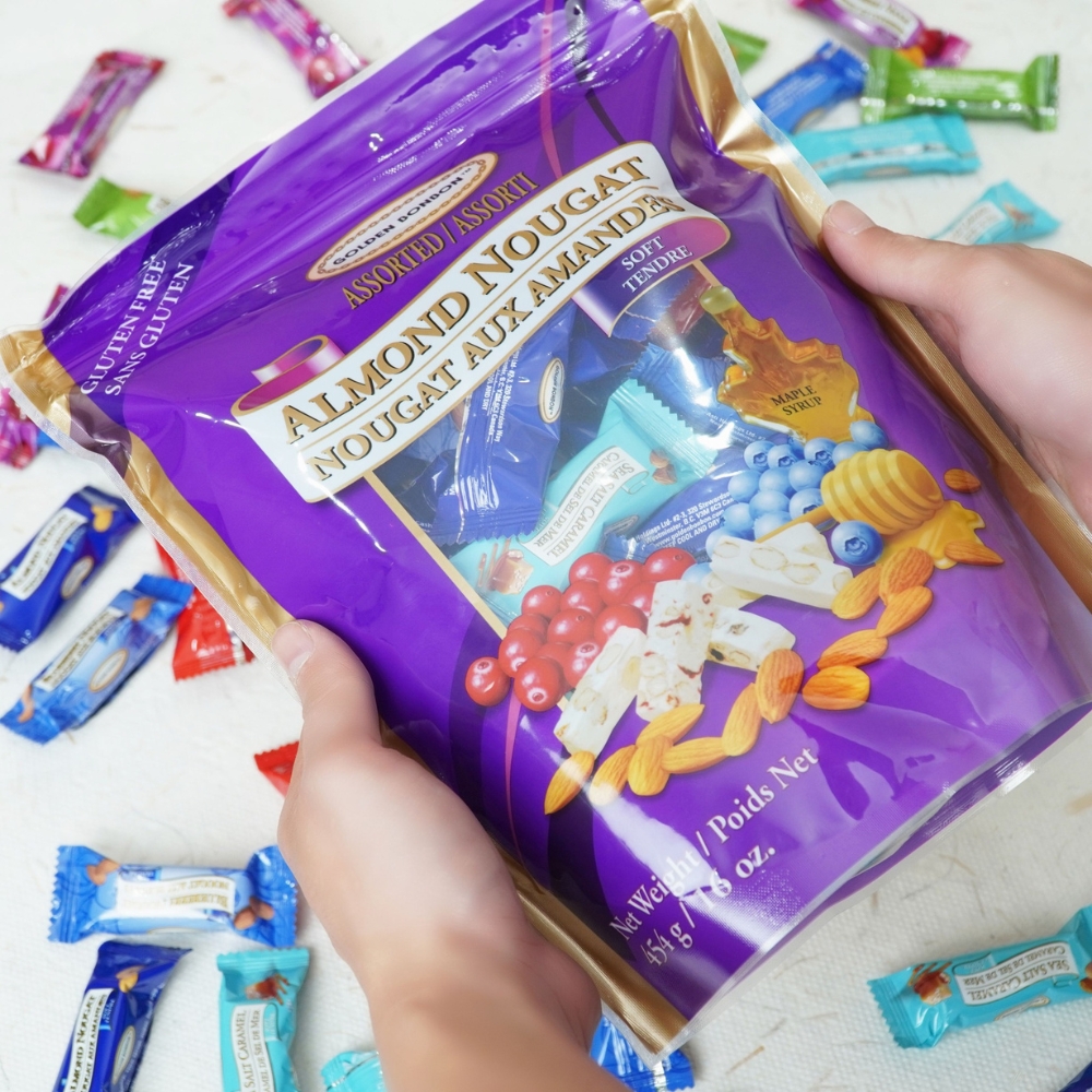 Kẹo Nougat Golden Bonbon với 6 hương vị “đốn tim” mọi tín đồ kẹo ngọt