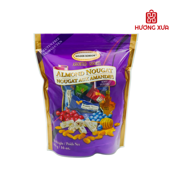 Kẹo Nougat Golden Bonbon Assorted 454g – Tuyệt phẩm thủ công từ Canada