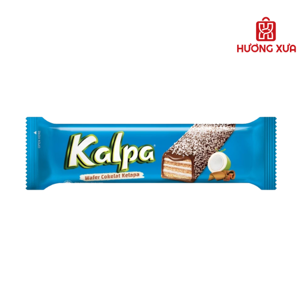 Bánh Xốp Kem Phủ Socola Dừa Kalpa 264g (12 Gói x 22g)