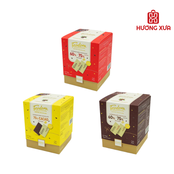 Socola Feodora Dark Hộp Giấy 105g 