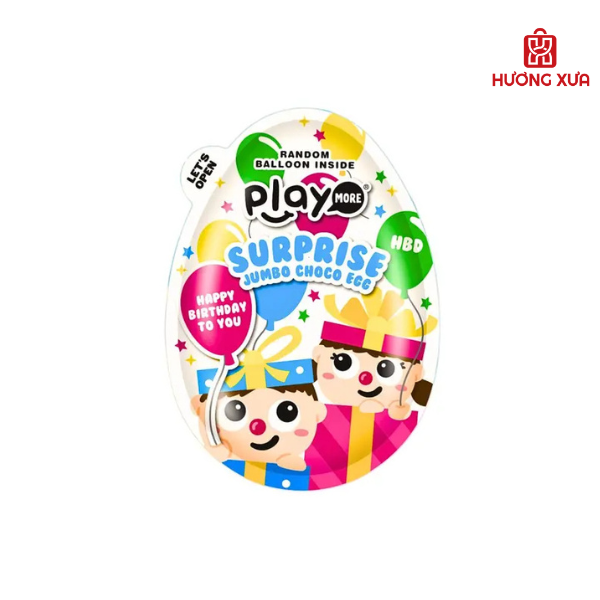 Kẹo Trứng Sô Cô La Khổng Lồ Bất Ngờ Playmore 20g