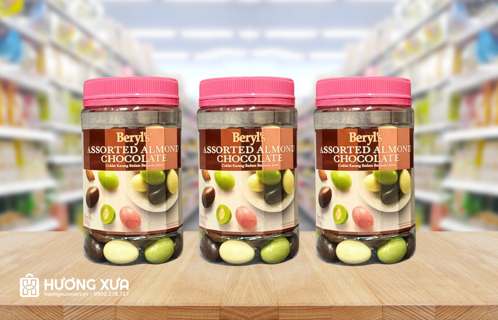 Socola Beryl's Assorted Almond Chocolate 450g