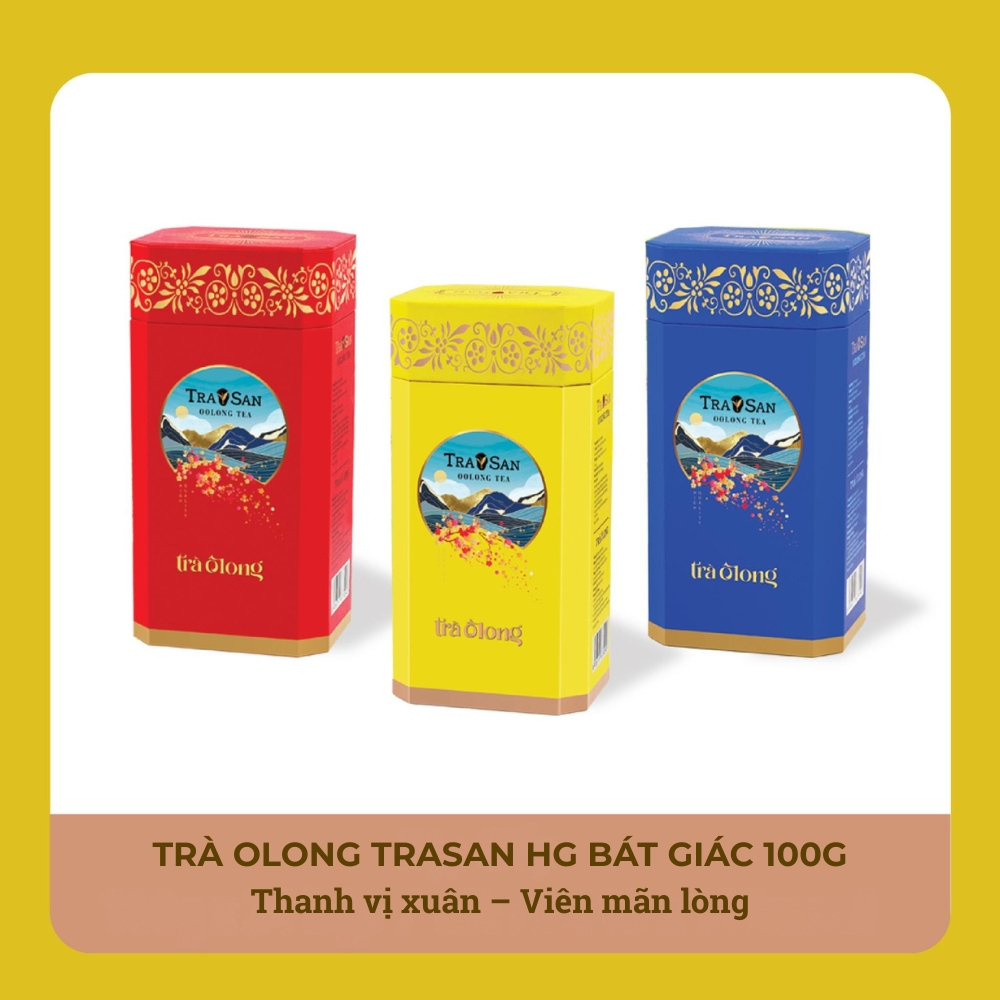 TRÀ OLONG TRASAN HG BÁT GIÁC 100g – “Thanh vị xuân – Viên mãn lòng