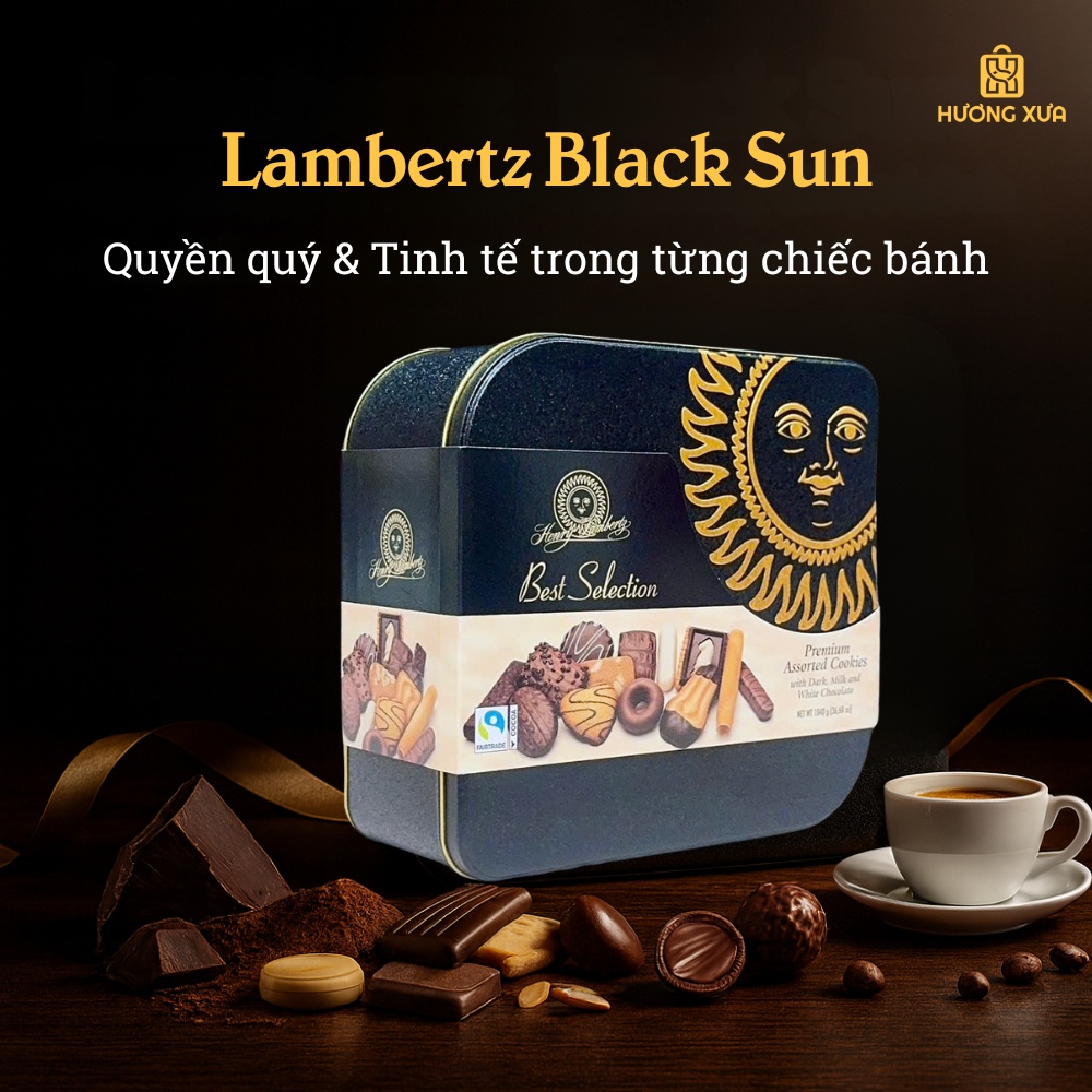 Bánh Lambertz Best Selection Mặt Trời Đen Ht 1040G – Hương Vị Quyền Quý, Sang Trọng Đậm Châu Âu