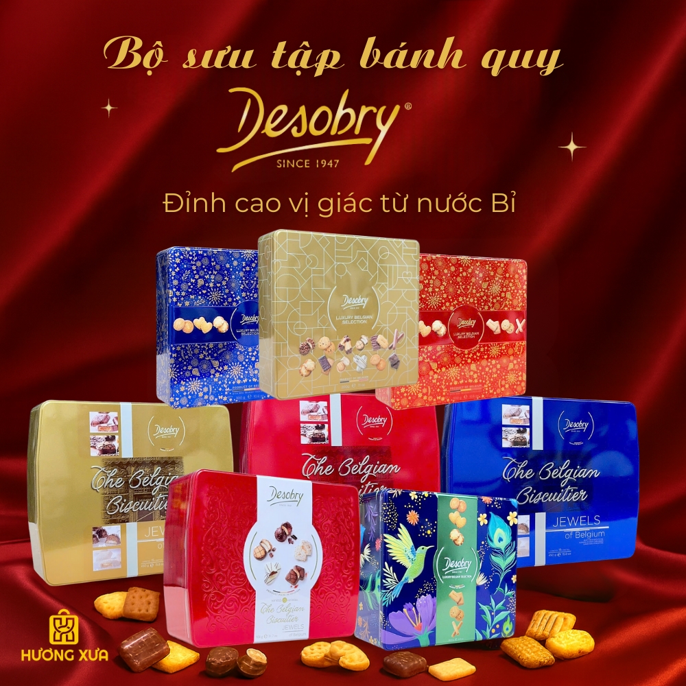 Bộ sưu tập bánh quy Desobry - Đỉnh cao vị giác từ nước Bỉ